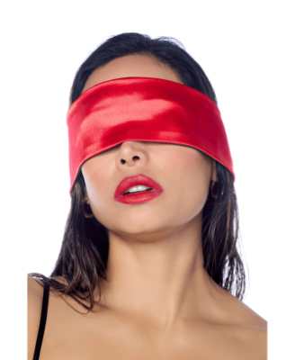 Accessoire coquin en satin réversible noir & rouge 